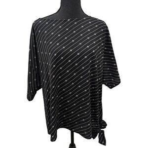 MICHAEL KORS Logo-Print Side-Tie Top size L